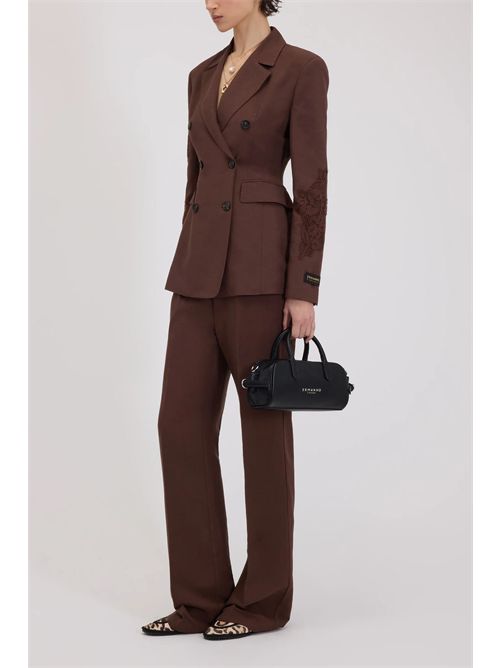 Double-breasted jacket with embroidery ERMANNO FIRENZE | D48EI011E32MFB2400725